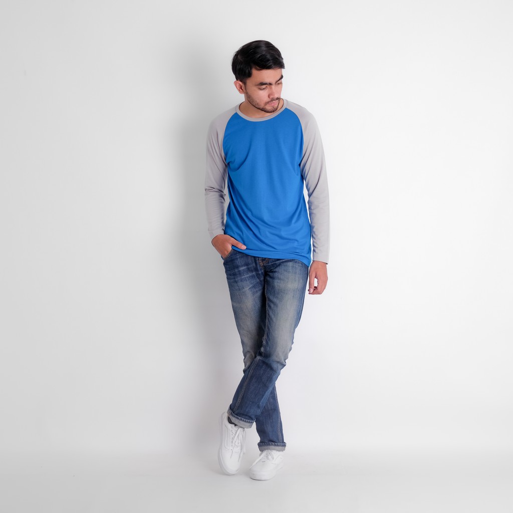 Jual Kaos Polos Katun Bambu Raglan Longsleeve Whycotton Cotton Bamboo