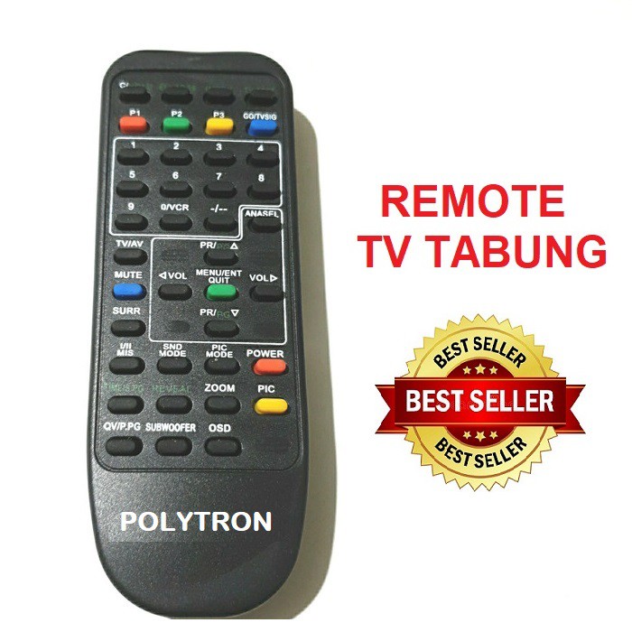 Jual Remote Remot TV Tabung POLYTRON MINIMAX Langsung Konek Tanpa