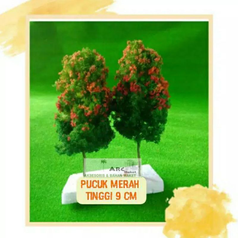 Jual Maket Miniatur Pohon Pucuk Merah Untuk Arsitektur Shopee Indonesia