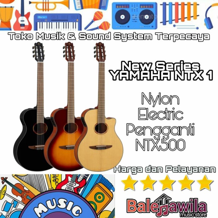 Jual NEW Nylon Electric Gitar Akustik Elektrik YAMAHA NTX 1 NTX1 Ganti