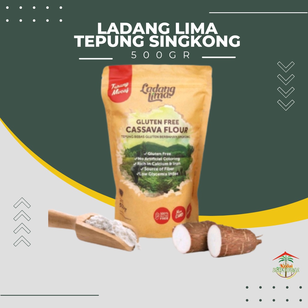 Jual Ladang Lima Tepung Singkong Tepung Mocaf Cassava All Purpose