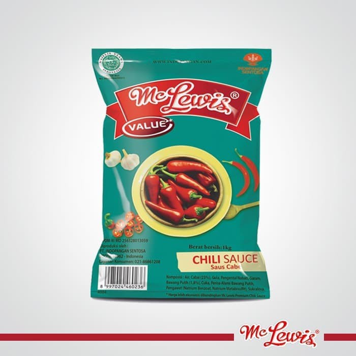 Jual Saos Sambal Asli Mc Lewis 1KG MC Lewis Chili Sauce A4 Saus