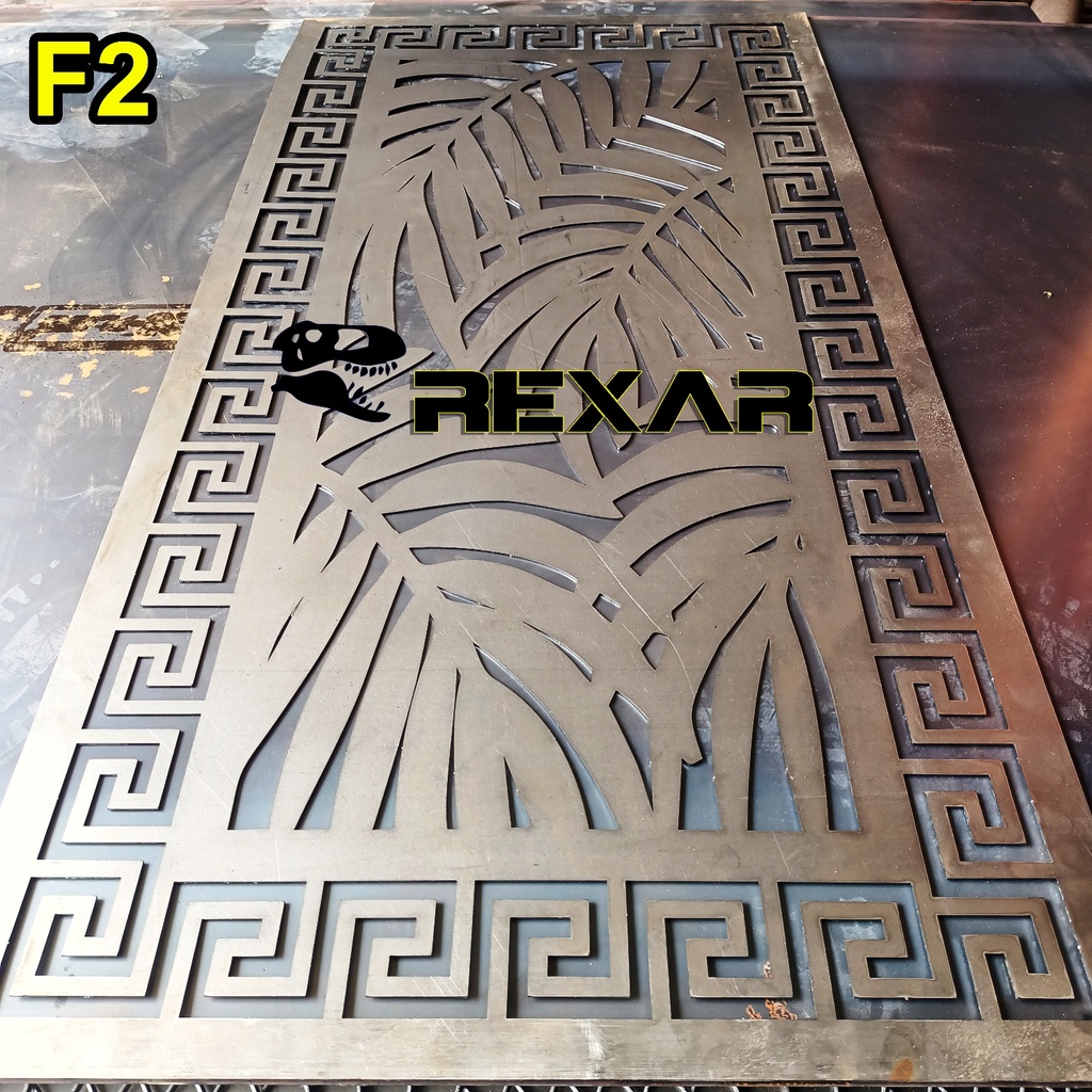 Jual Plat Motif X Cm Type F Ornamen Pagar Laser Cutting Shopee