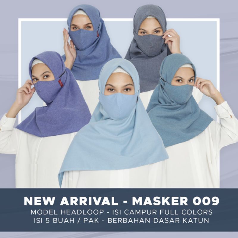 Jual Tatuis Masker Kain Lapis Bisa Dicuci Masker Hijab Headloop Kain