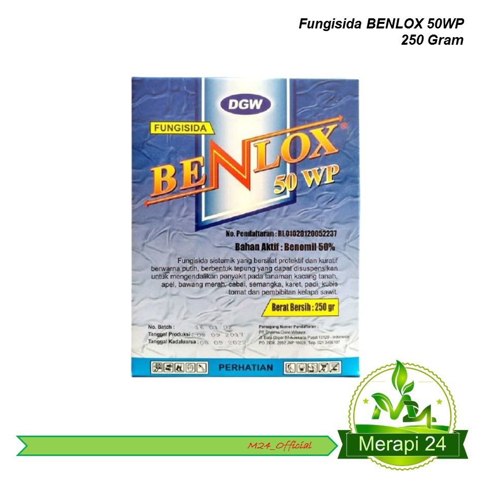 Jual Obat Pertanian Pembasmi Jamur Fungisida BENLOX 50WP 250Gram