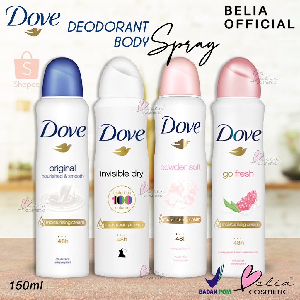 Jual DOVE Deodorant Body Spray Invisible Dry Powder Soft Original