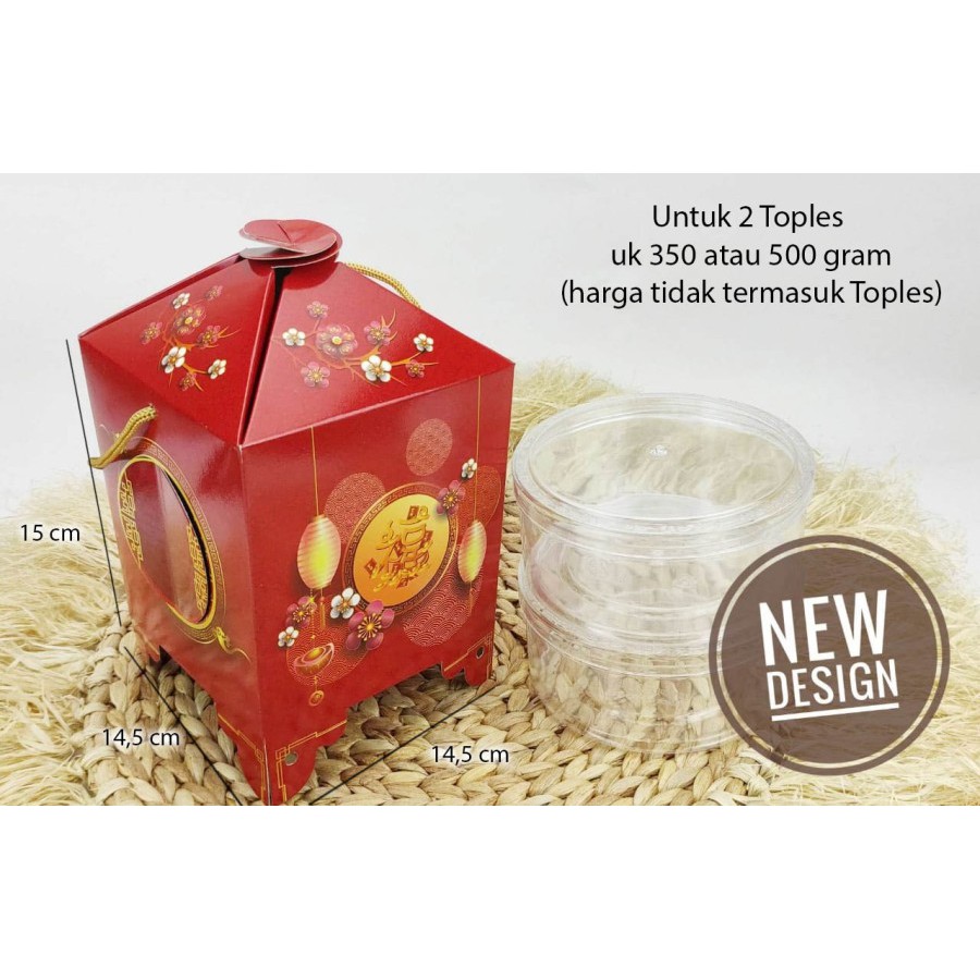 Jual Box Imlek Hampers Toples Dus Kue Kering Model Tandu BOX