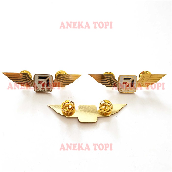 Jual Pin Wing Logo Cessna Pesawat Pin Aksesoris Pilot Co Pilot Lencana