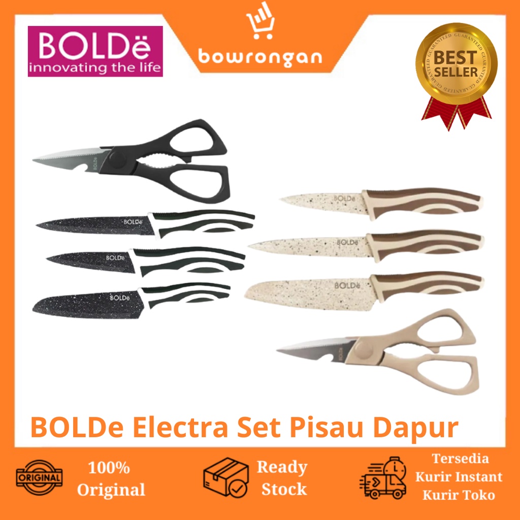 Jual Bolde Super Utensile Electra Series Pcs Set Pisau Dapur Shopee