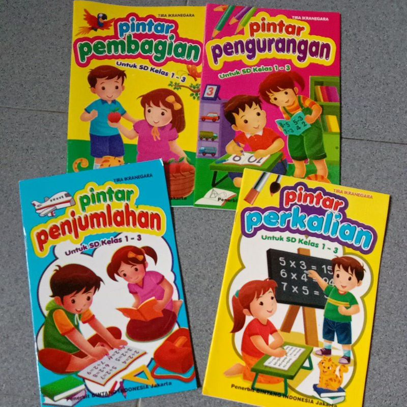 Jual Buku Pintar Berhitung Penjumlahan Pengurangan Perkalian Pembagian