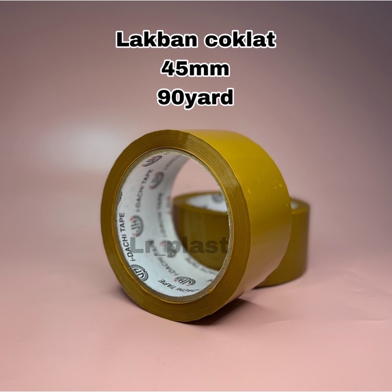 Jual LAKBAN COKLAT 45MM X 90YARD SELOTIP ISOLASI LAKBAN ANTI