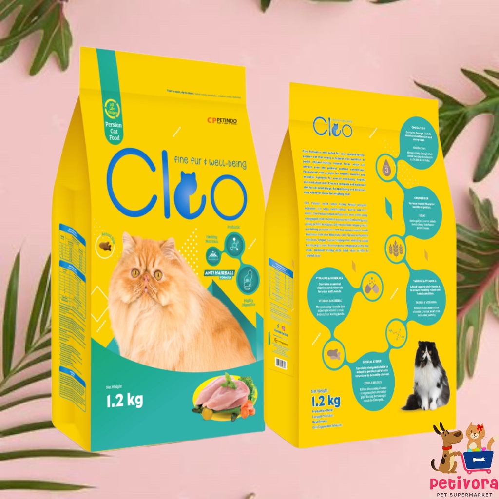 Jual Cleo Persian Cat Dry Food 1 2kg Freshpack Makanan Kucing Pelet