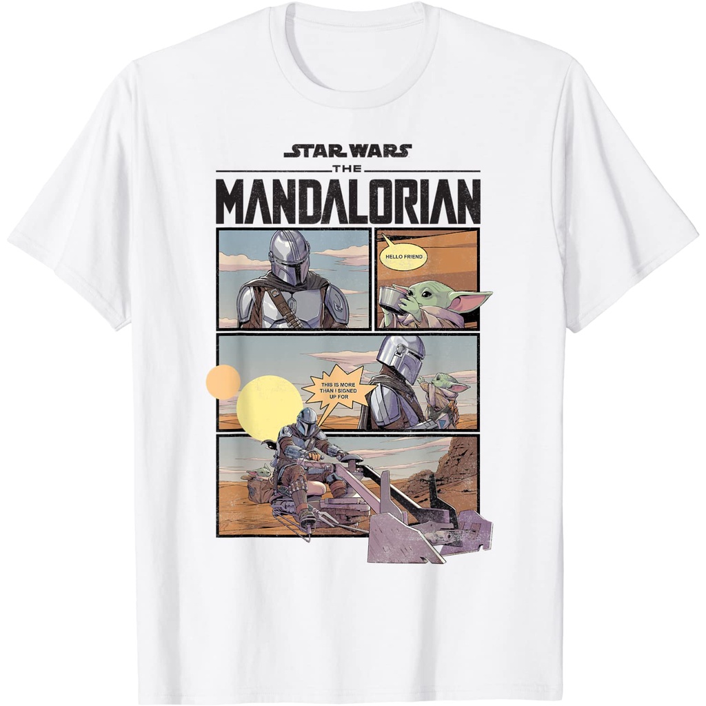 Jual Baju Dewasa Star Wars The Mandalorian Comic Panels T Shirt