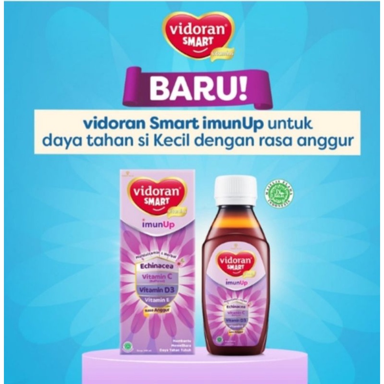 Jual Vidoran Smart Imun Up Vitamin Anggur 100ml Harga Grosir