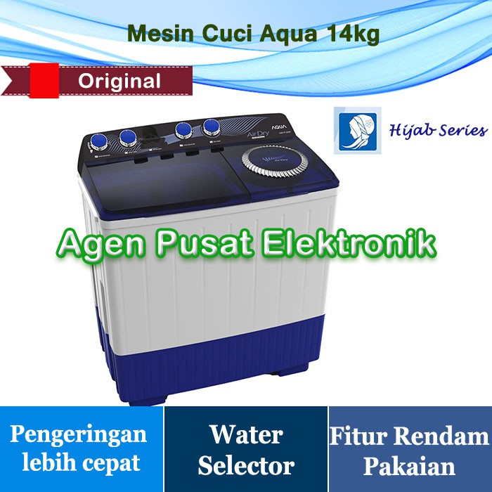 Jual Mesin Cuci Aqua Qw Xt Kg Tabung Hijab Top Load Pintu Atas