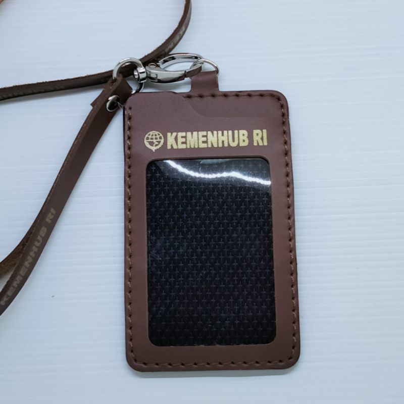 Jual Id Card Kemenhub Kulit Lanyard Kemenhub Kulit Shopee Indonesia