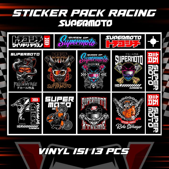 Jual Stiker Racing Hologram Sticker Aesthetic Aksesoris Motor Stiker