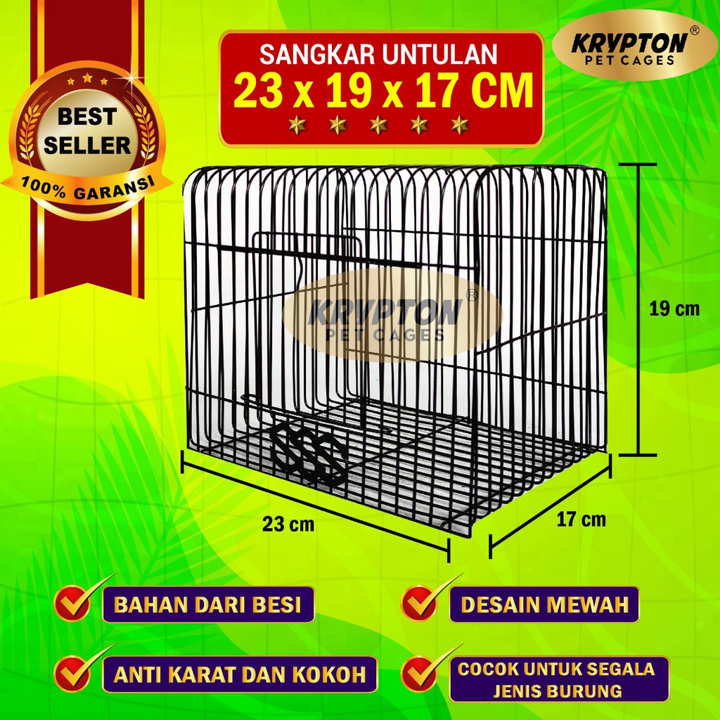 Jual Sangkar Kandang Besi Mini Untuk Untulan Bawa Burung Lovebird Sugar