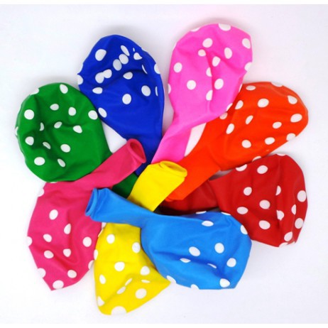 Jual Balon Latex Polkadot Balon Polkadot Balon Karet Polkadot Isi