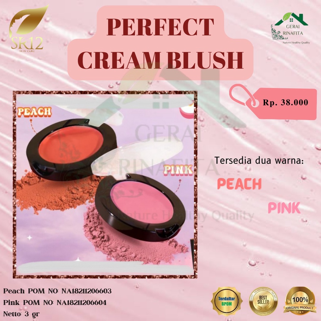 Jual Perfect Cream Blush Perona Pipi Warna Cantik Shopee Indonesia