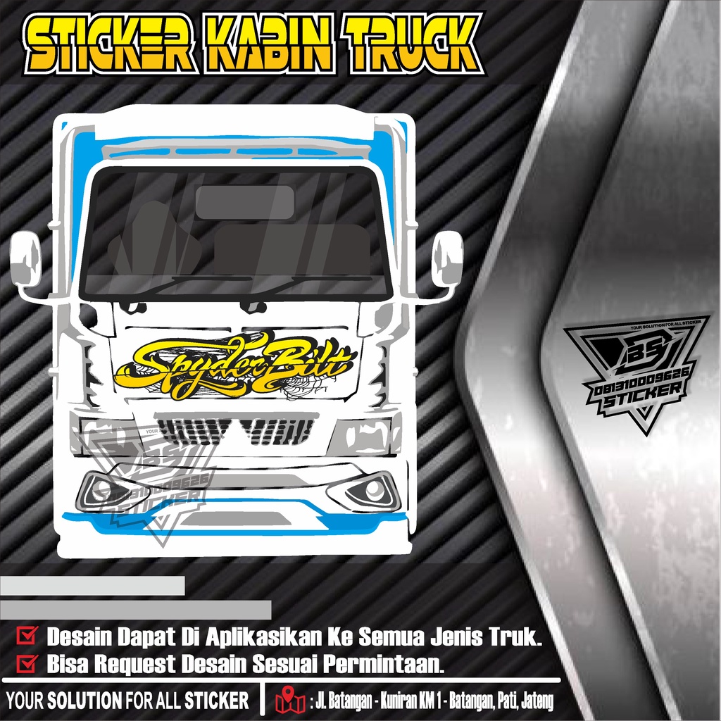 Jual Stiker Kabin Truk Dyna Canter Dutro Elf Giga Ragasa Dll