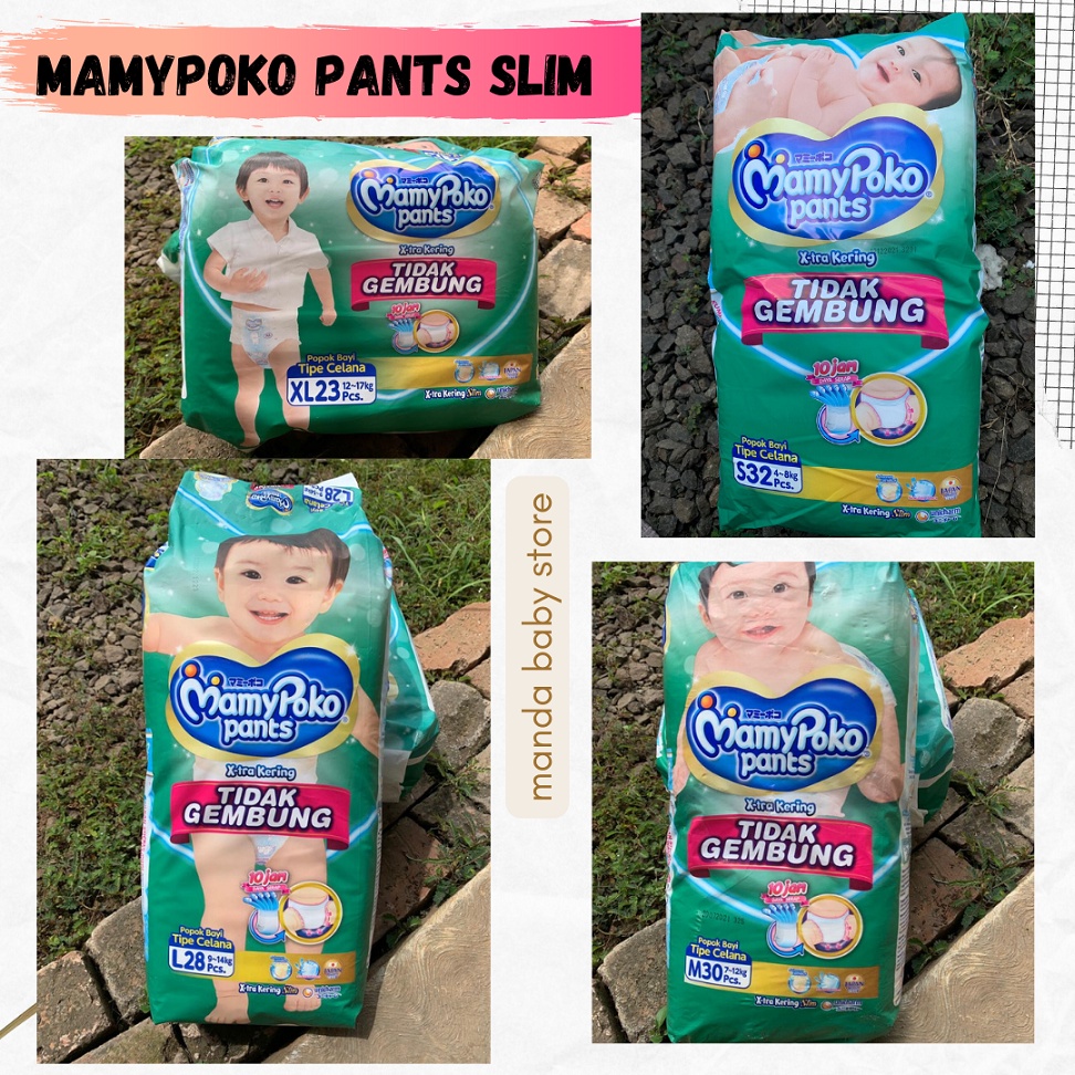 Jual MamyPoko Pants X Tra Kering Slim Tidak Gembung S M L XL