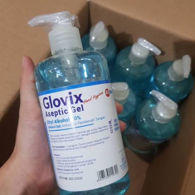 Jual Glovix Aseptic Gel Hand Sanitizer Ml Shopee Indonesia