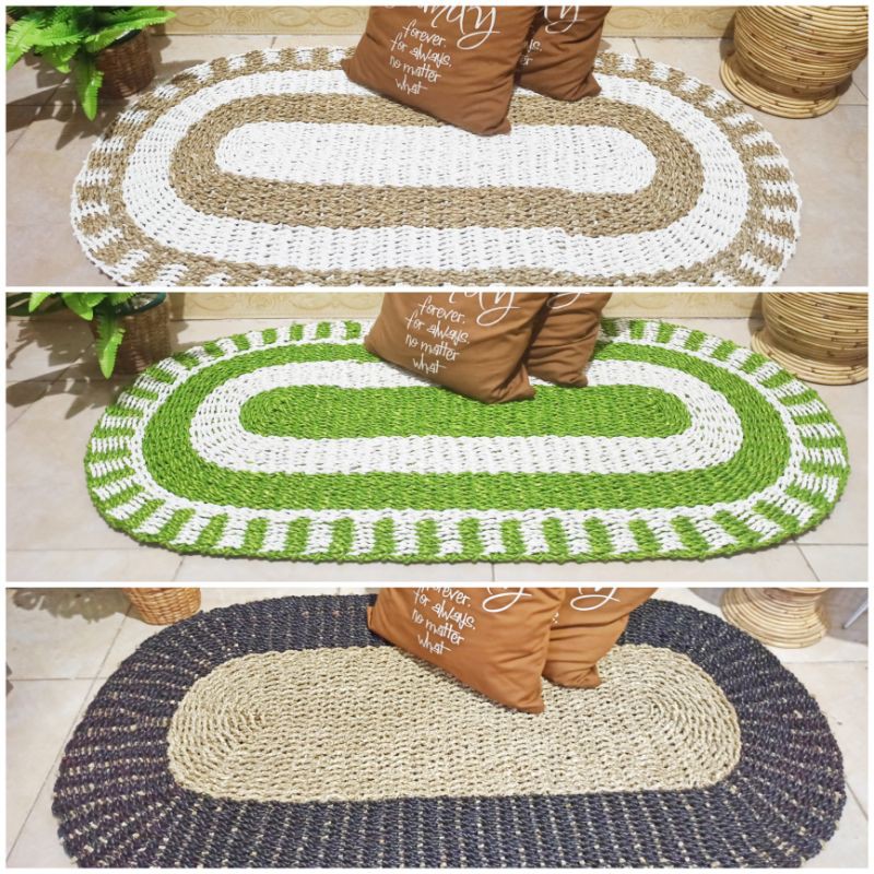 Jual Rug Seagrass Oval Karpet Anyaman Oval Karpet Seagrass Ukuran