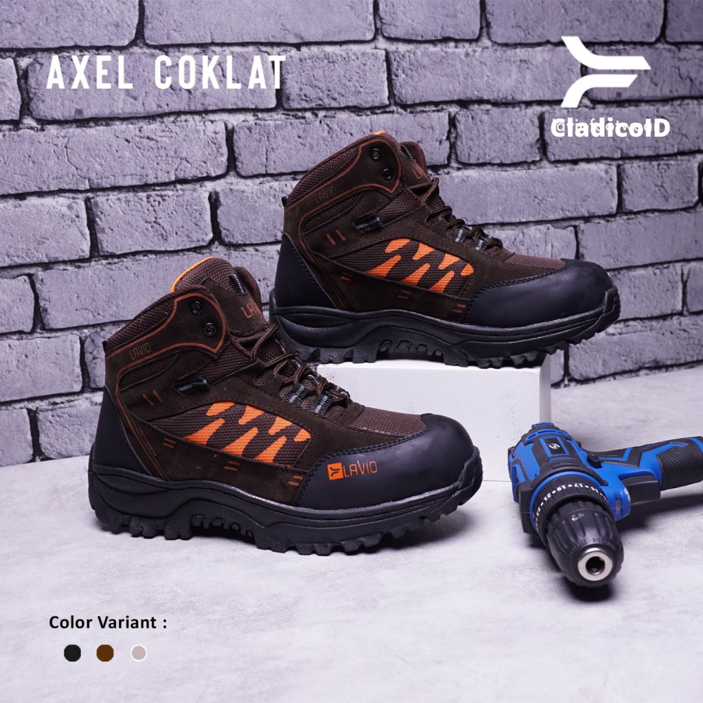 Jual Safety Shoes Original Unisex Cowok Cewek Boots Ujung Besi Cocok