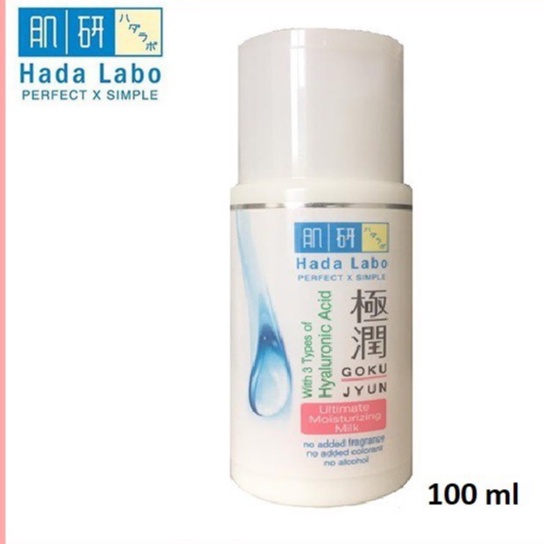 Jual HADA LABO Gokujyun Ultimate Moisturizing Milk 100 Ml STRIP PINK