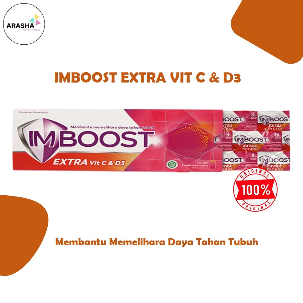 Jual IMBOOST Extra Vitamin C Dan Vitamin D3 Kesehatan Daya Tahan Tubuh