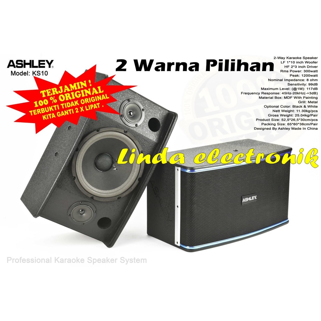 Jual Speaker Karaoke Pasif Ashley Ks Ks Inch Original Ashley