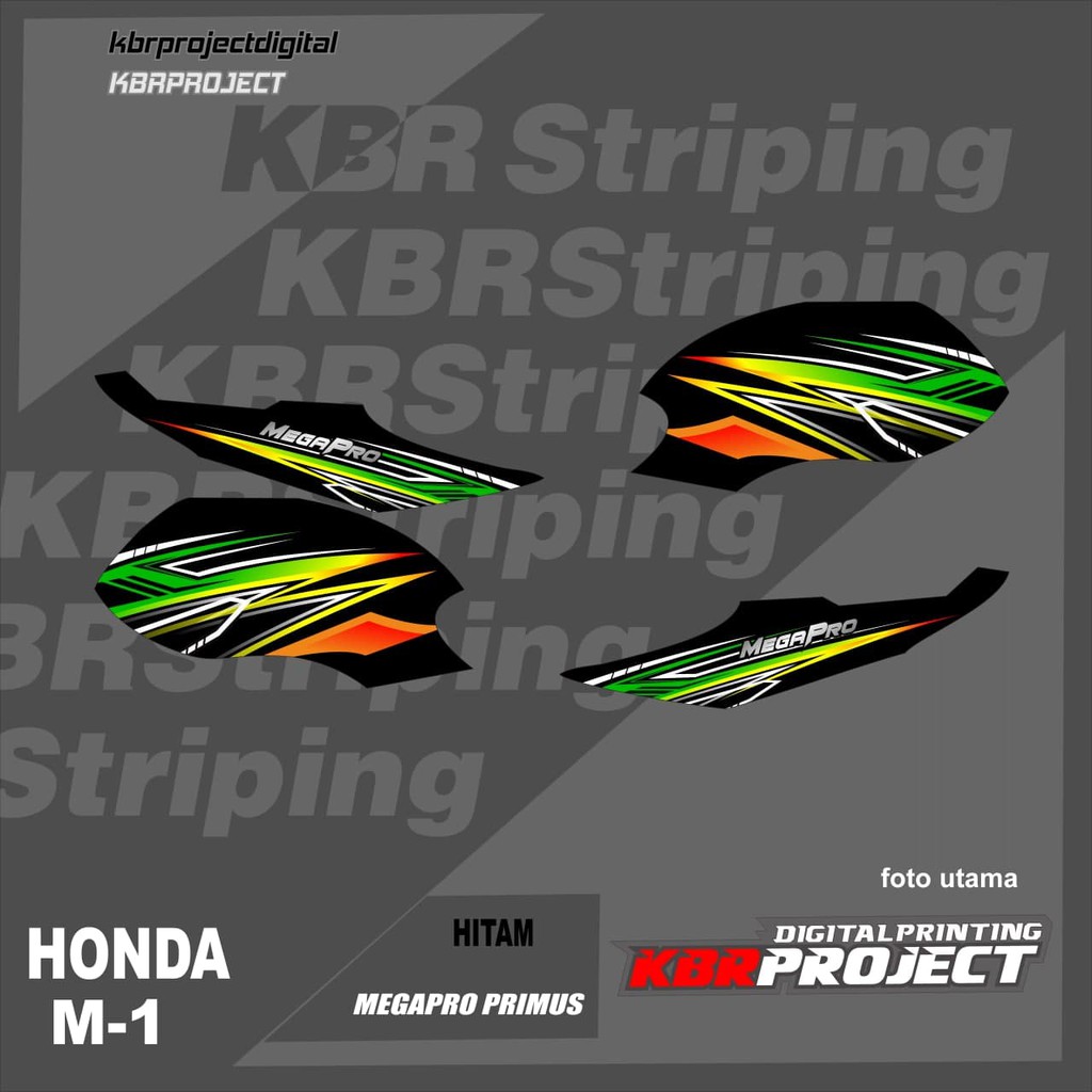 Jual MEGAPRO PRIMUS Striping Motor HONDA Motor Sticker Variasi Racing M