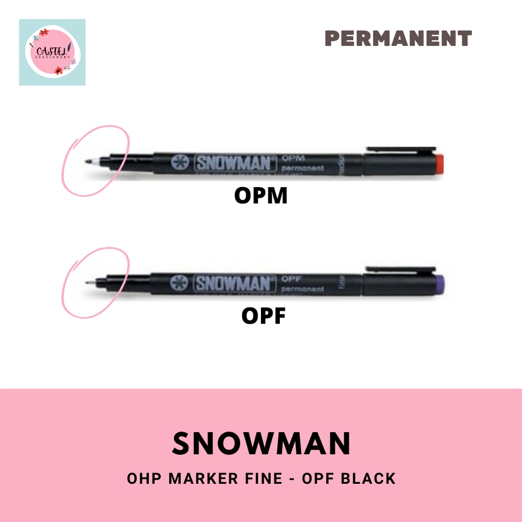 Jual Spidol Permanent Snowman OPF OPM Spidol OHP Shopee Indonesia