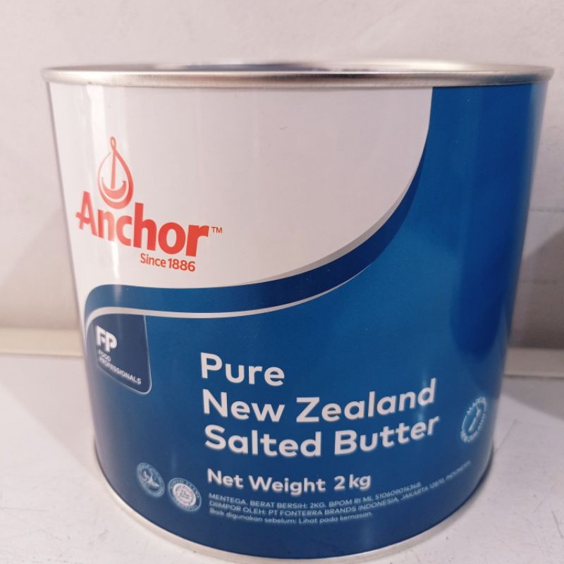 Jual Butter Anchor Salted Kemasan Kaleng Kg Shopee Indonesia