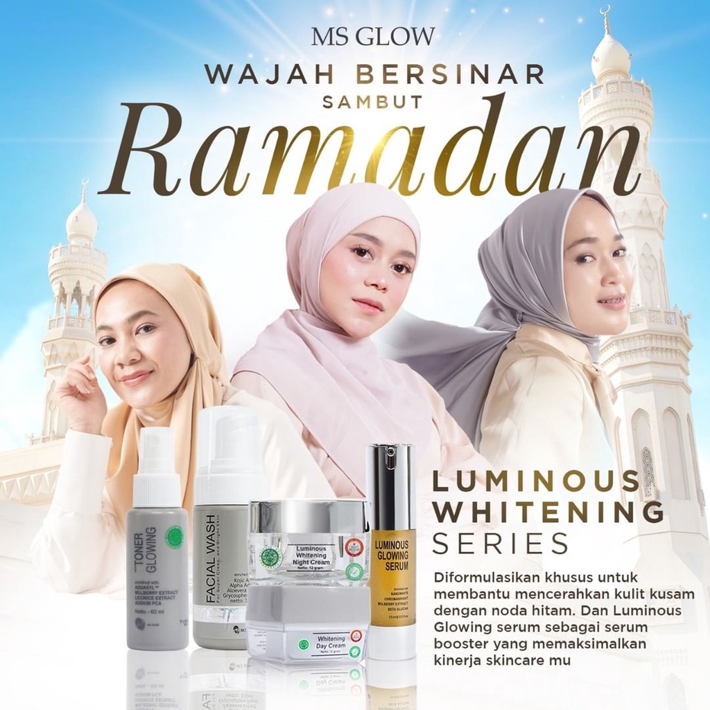 Jual MS Glow Paket Lengkap Luminous Solusi Kulit Kusam Flek