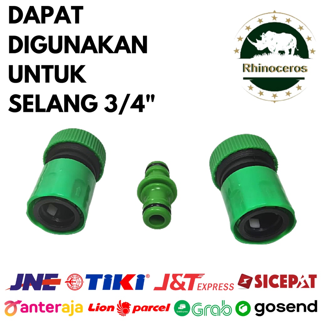 Jual Sambungan Selang Air Paket Quick Connector Selang Konektor Lurus 3