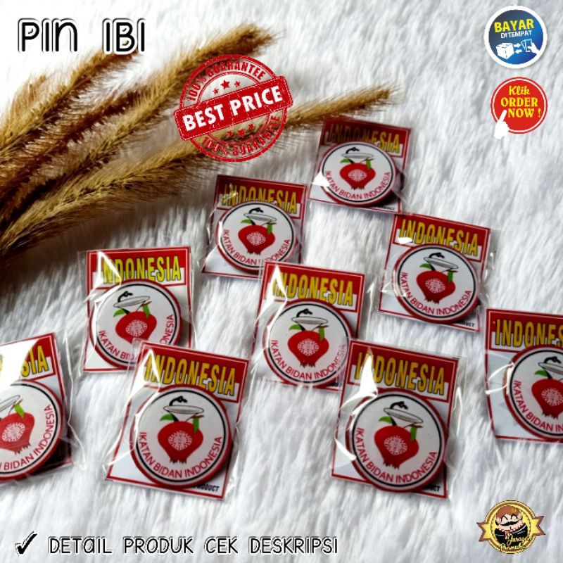 Jual PIN IBI IKATAN BIDAN INDONESIA MOTIF BULAT 3Cm Shopee Indonesia