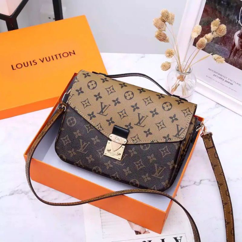 Jual Tas Lv Pochete Metis Premium Slingbag Super Fullset Shopee Indonesia