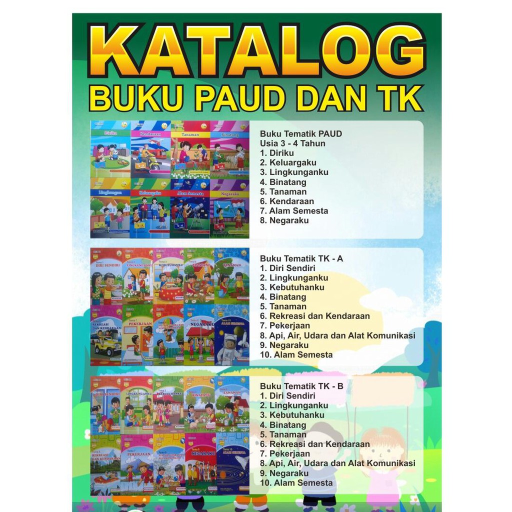 Jual Buku Paket Tematik Paud Dan Tk Shopee Indonesia