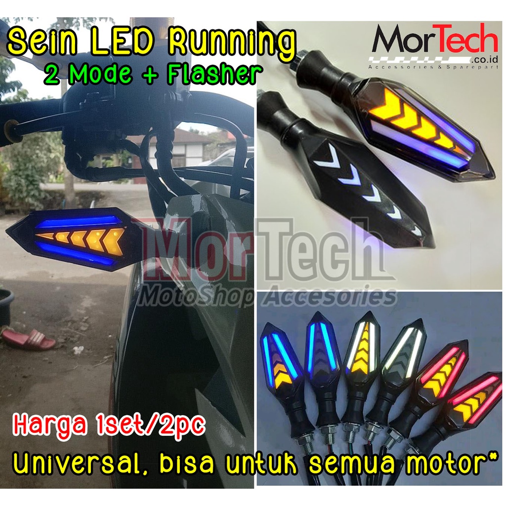 Jual Variasi Lampu Sein LED Running Model Panah Sen Running Flowing