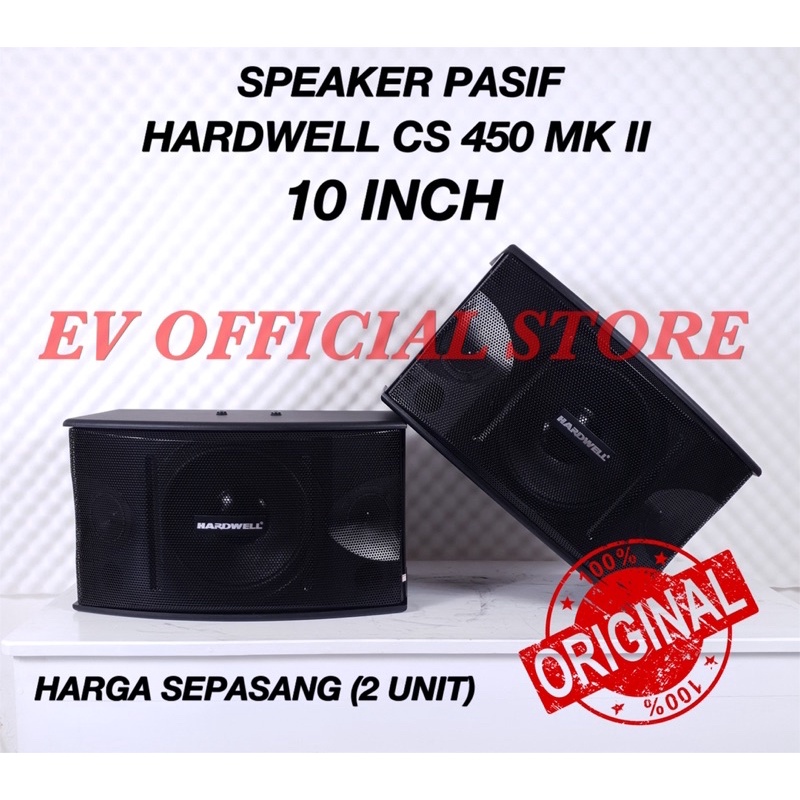 Jual Speaker Pasif Hardwell 10 Inch CS 450 MK II Original Sepasang