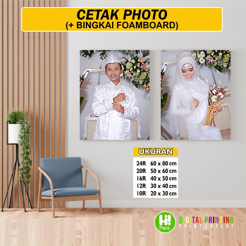 Jual Cetak Foto Custom Hiasan Dinding Plus Bingkai Foamboard Shopee