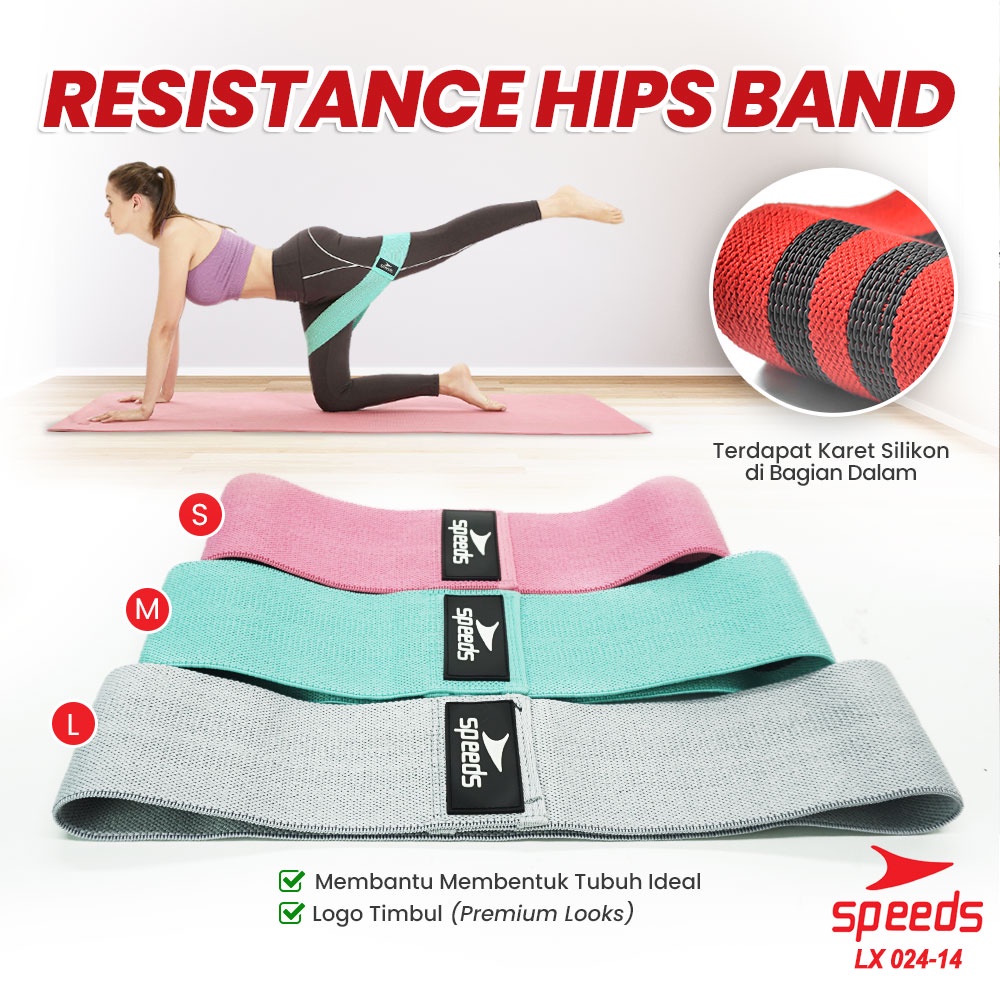 Jual SPEEDS Resistance Loop Bands Hip Bands Squat Karet Yoga Fitness