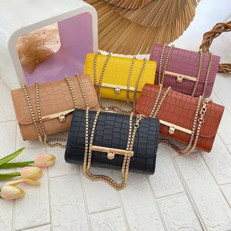 Jual Tas Selempang Wanita Croco Behel Shopee Indonesia