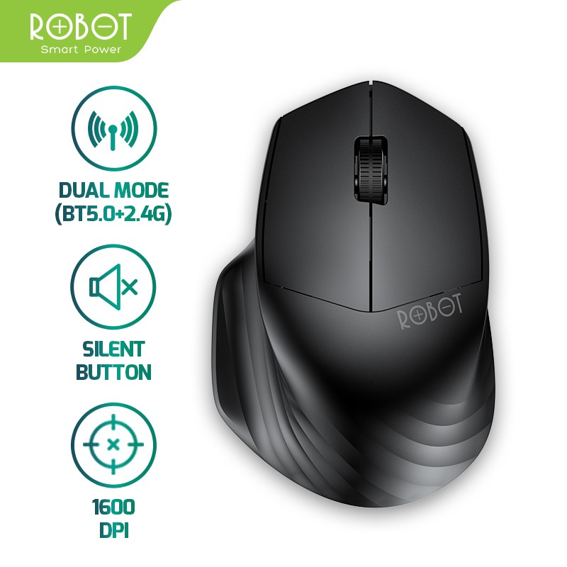 Jual ROBOT Mouse Wireless M350 Silent Click 1600DPI Dengan Receiver USB