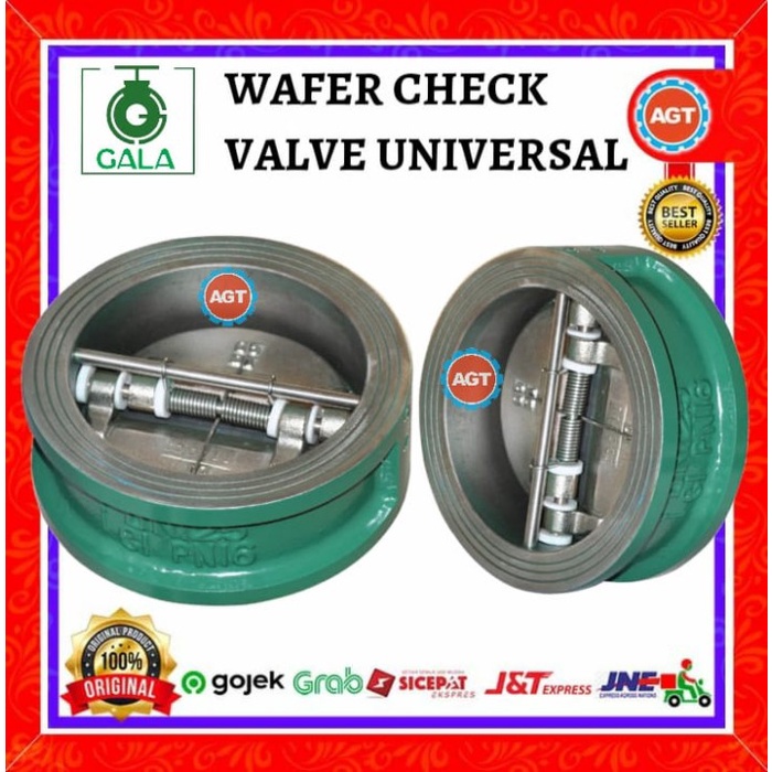 Jual GALA WAFER CHECK VALVE DN50 2 INCHI CAST IRON DISC SS304 PN16