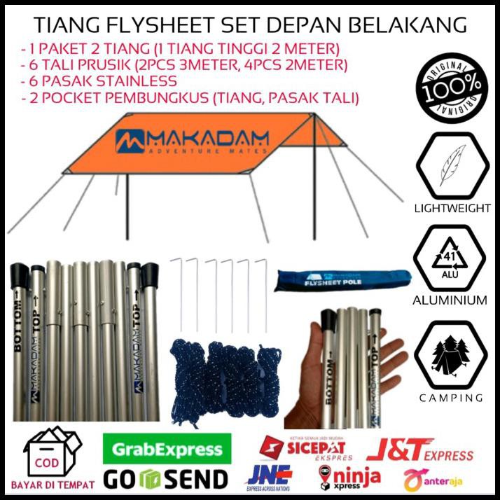 Jual Tiang Flysheet Tenda Bendera Camping Alimunium Set Shopee Indonesia