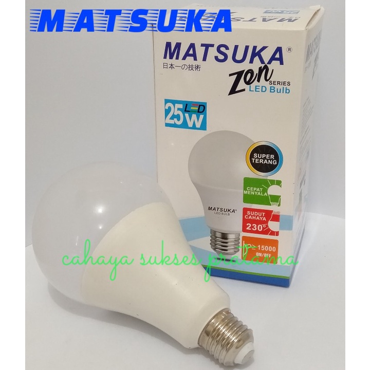 Jual Lampu Led Bulb Matsuka Zen Series Super Terang