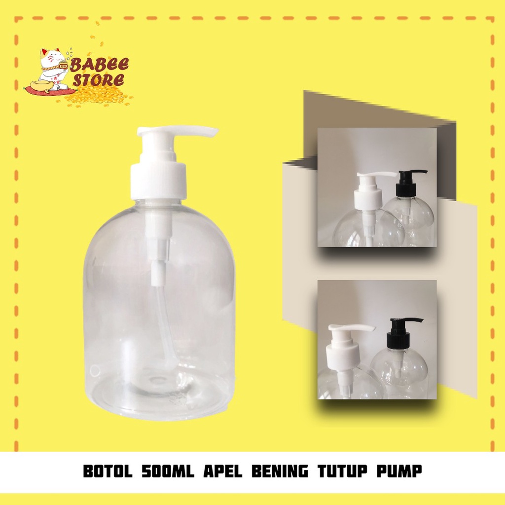 Jual Babee Botol Bening Ml Pendek Tutup Pump Neck Botol Pump